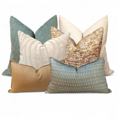 SET DE COJNES MULTI LUX TEXTURA EN PLUMAS