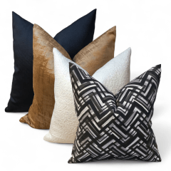 SET DE COJINES LUXOR TERCIOPELO GEOMÉTRICO EN NAPA SOFT