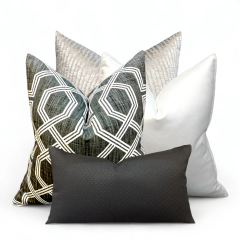 SET DE COJINES LUXOR VIENA GEOMÉTRICO EN PLUMAS