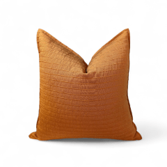 Funda Naranja Ladrillo Bordada
