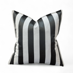 Funda Rayas Negro Gris Claro