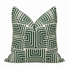 FUNDA DE COJÍN LINEAL VERDE MODERN