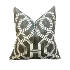 Funda Geo Lino Gris 50x50cm