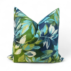 Funda Exte Hojas Verde-azul 50x50cm