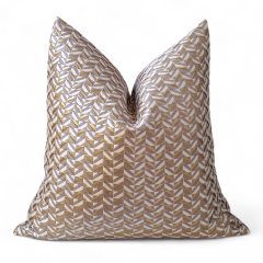 Funda Jacquard Luxor Lila Oro 50x50cm