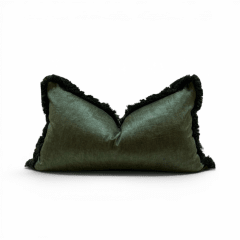 FUNDA LUXOR TERCIOPELO VERDE RIBETE PELUDO