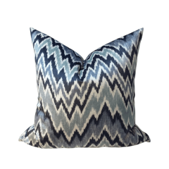 Funda Terciopelo Chevron 50x50cm