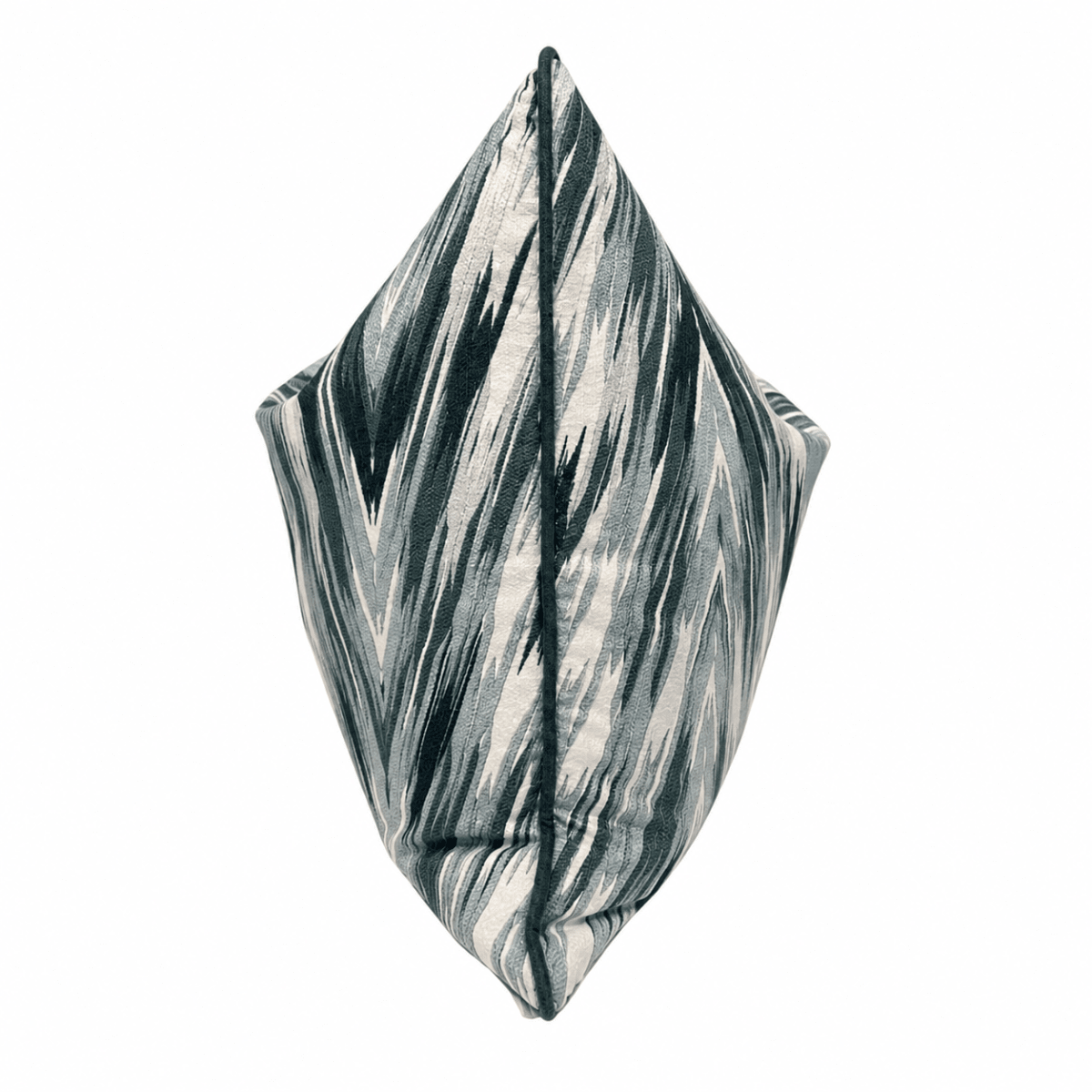FUNDA DE COJÍN ALTO CHEVRON VERDE2