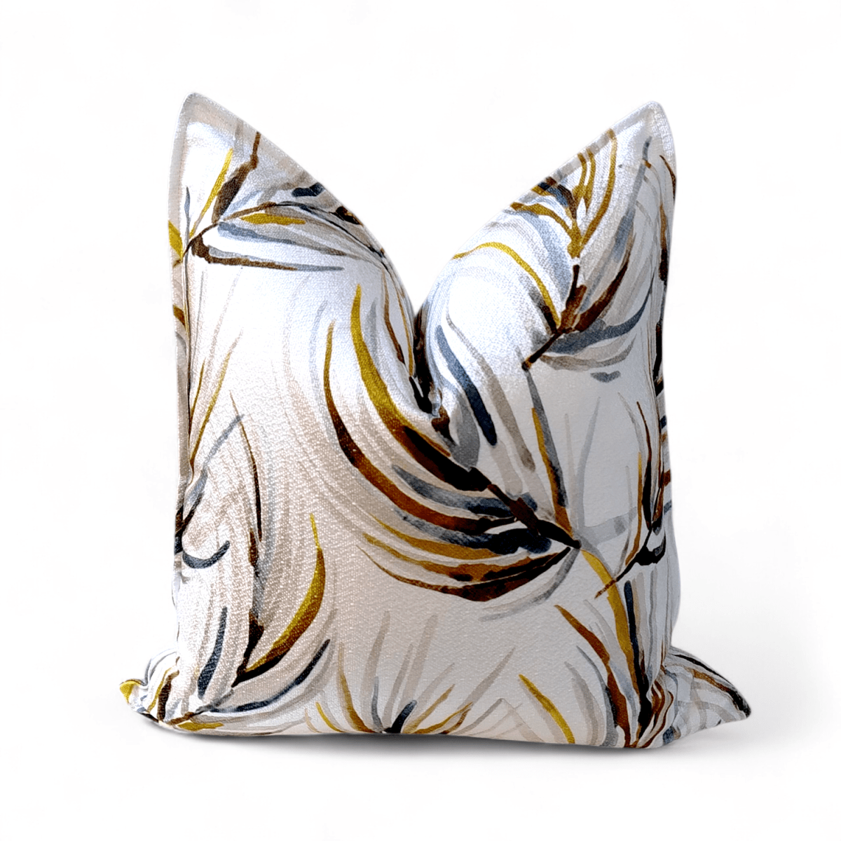 Funda Follaje azul Mostaza1