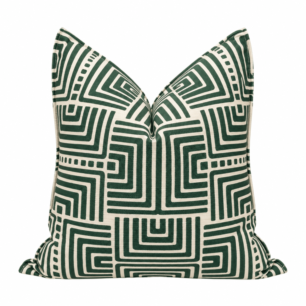 FUNDA DE COJÍN LINEAL VERDE MODERN1