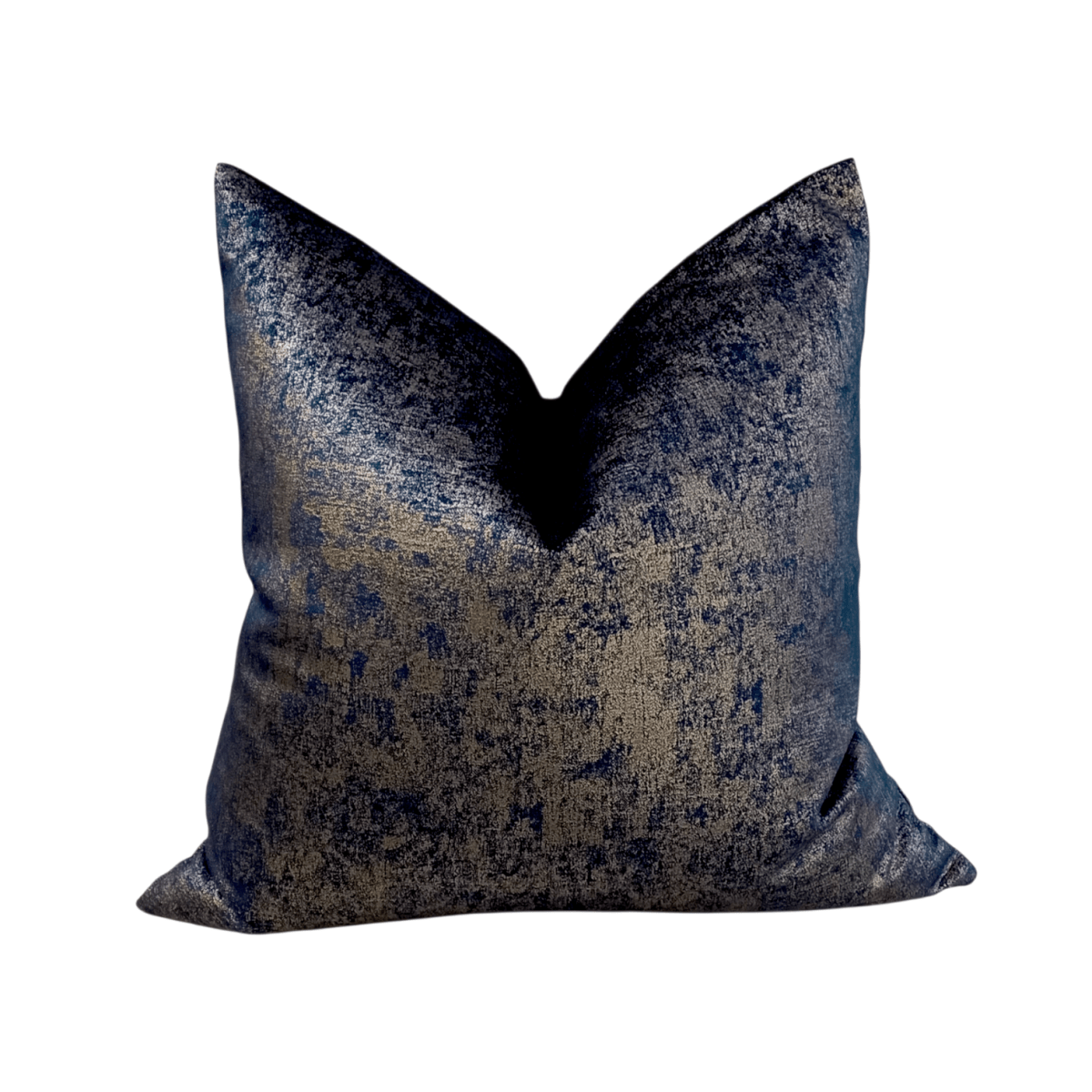 Funda Terciopelo Azul Dorado 50x50cm1