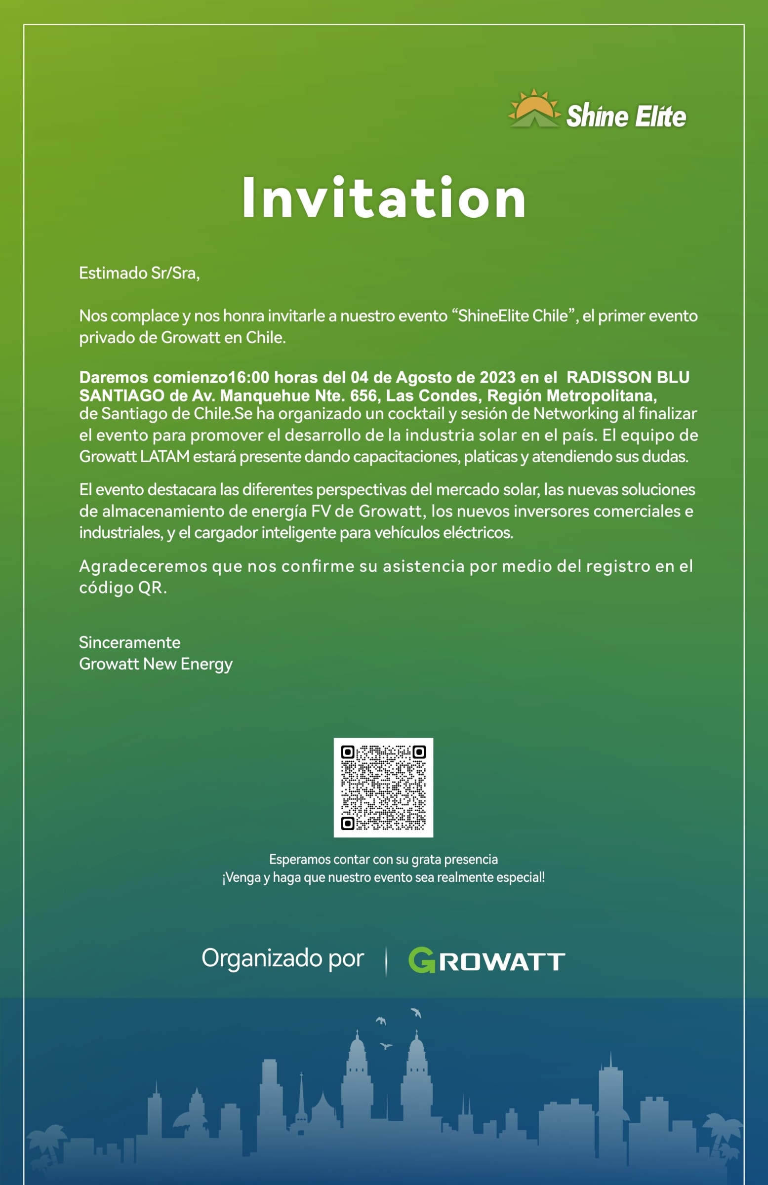 Shine Elite Chile 2023: Primer Evento Privado de Energía Solar Realizado por Growatt en Chile