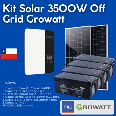 Kit Solar Off Grid Hibrido 3.5kW Full