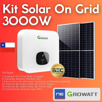 Kit Solar On Grid 3000W