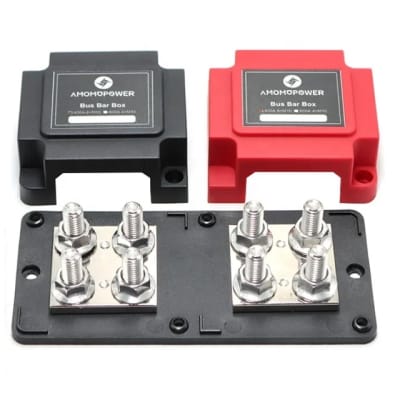 Barra Repartidora 400A 48V Roja y Negra