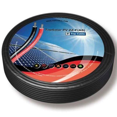Cable Solar 4mm TOPSOLAR ZZ-F Negro