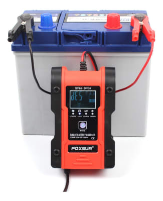 Cargador de Baterías Inteligente 12V 12A y 24V 6A