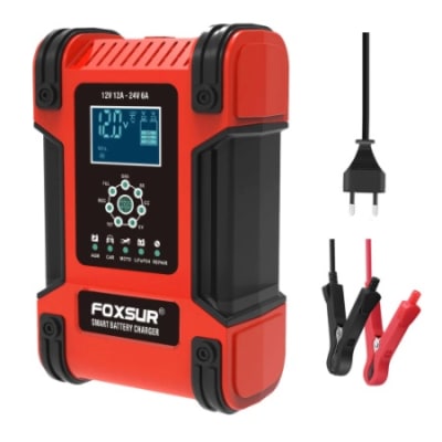 Cargador de Baterías Inteligente 12V 12A y 24V 6A