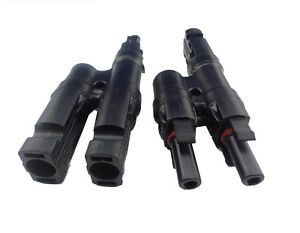 Conector MC4 2T Doble Paralelo (Par)