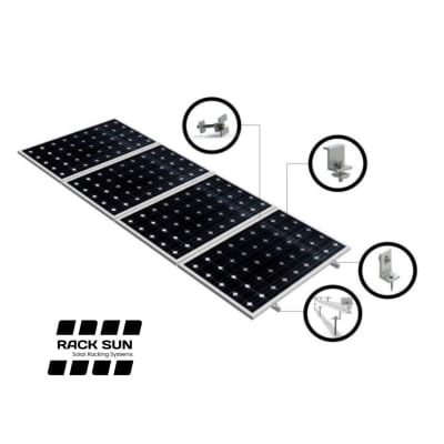 Estructura Coplanar 4 Paneles Solares