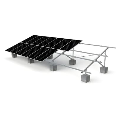 Estructura a Piso 20 Paneles Solares 2x10