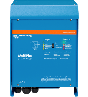Inversor Cargador Victron Multiplus 12V 3000VA 230V 50Hz carga 120A conmutación 16A