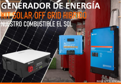 Kit Energía Solar Off Grid 10000VA Full Victron, Incluye Instalación y Trámite SEC