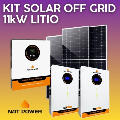 Kit Solar Off Grid 11kW Litio Nat Power