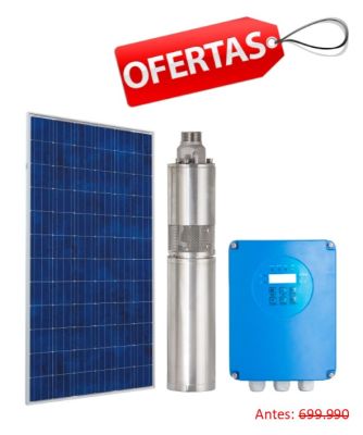 Kit Bomba Solar Pozo Profundo 3 Pulg 24V 1.5m3/hr 70mca 230W