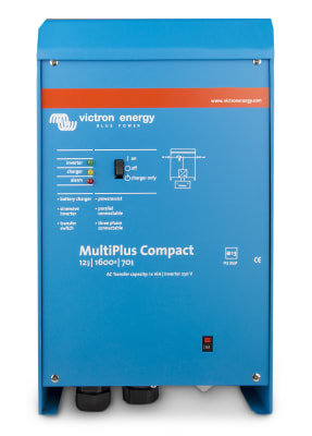 Inversor Cargador Victron Multiplus 24V 1600VA 230V 50Hz carga 40A, conmutación 16A