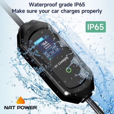 Cargador Vehículo Eléctrico Portátil 3.6kW Tipo 2 c/app WiFi