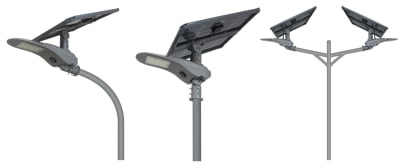 Luminaria Solar LED 60W 6000 Lm con Panel Ajustable