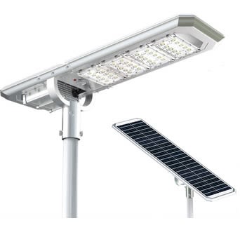 Luminaria Solar LED 40W 160 Lm/W para Poste de Alumbrado