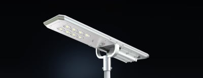 Luminaria Solar LED 60W 160 Lm/W para Poste de Alumbrado