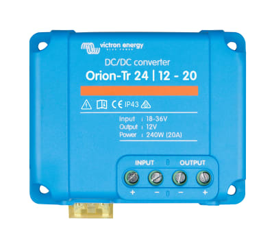Victron Conversor DC/DC Orion-Tr 24V a 12V 20A (salida) 240W No-Aislado IP43 Terminales