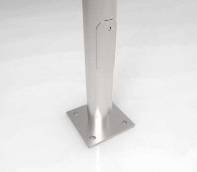 Poste Acero Galvanizado Cónico 5 Metros