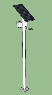 Poste Solar Acero Galvanizado 12 Metros