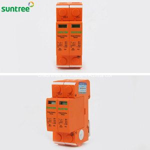 Protector de Sobretensión DC 500V 20KA/2P para Sistema Solar Fotovoltaico