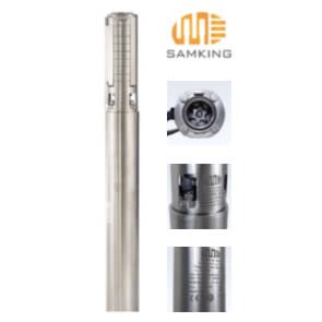 Bomba Solar Pozo Profundo 4 Pulg 144V 9.9m3/hr 88mca 1125W, SAMKING