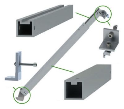 Soporte Ajustable 15-30° para Panel Solar
