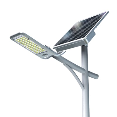 Luminaria Solar Integrada 40W 190 Lm/W con Panel Ajustable