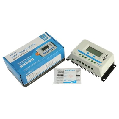 Controlador PWM 10A EPEVER 12/24V y Pantalla LCD
