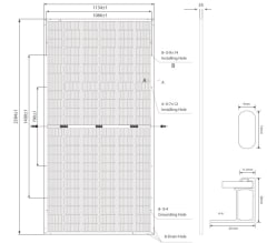 Panel Solar 620W Mono PERC Half Cell Anhui Bifacial