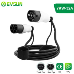 Cable de Carga Auto Eléctrico Tipo 2 Macho Hembra 7kW Cable de Carga Auto Eléctrico Tipo 2 Macho Hembra 7kW