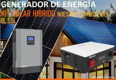 Kit Energía Solar Hibrido Litio 5kW (Ampliable) Incl. Instalación y Trámite SEC Kit Energía Solar Hibrido Litio 5kW (Ampliable) Incl. Instalación y Trámite SEC