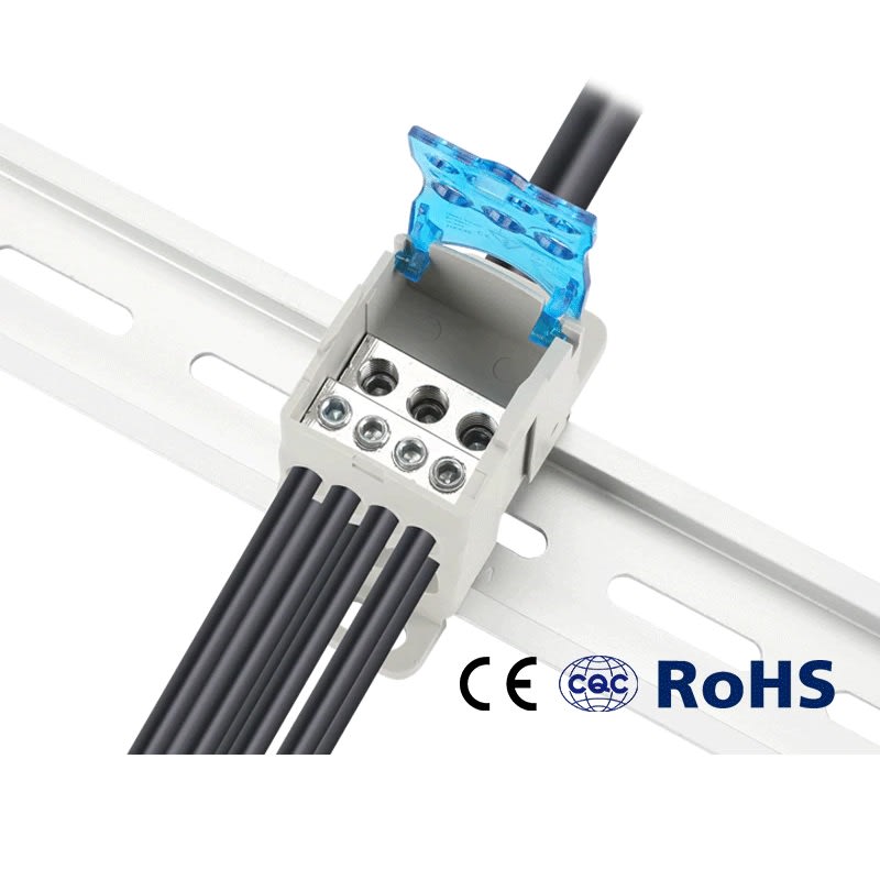 Repartidor Monopolar 125A 7 Posiciones para Riel DIN | Kit Solar