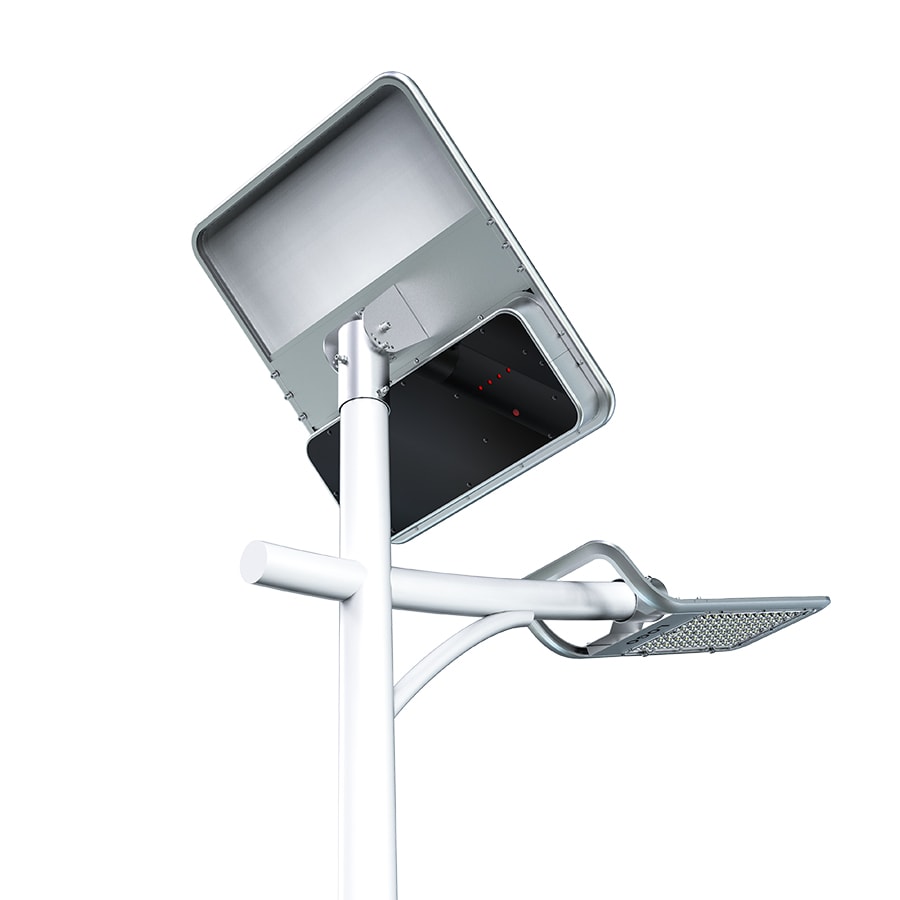 Luminaria Solar Integrada 40W 190 Lm/W con Panel Ajustable Kit