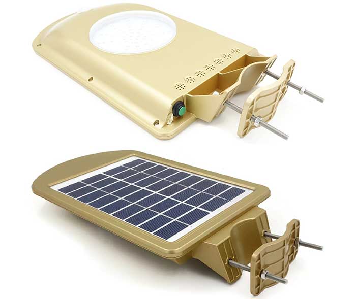 Foco Solar LED 500 Lúmenes 5W para Poste de Alumbrado | Natura Energy SpA