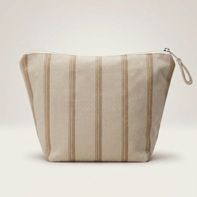 Estuche beige rayas café1
