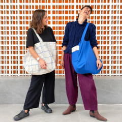 Bolso tote con bolsillos 40x40 cm